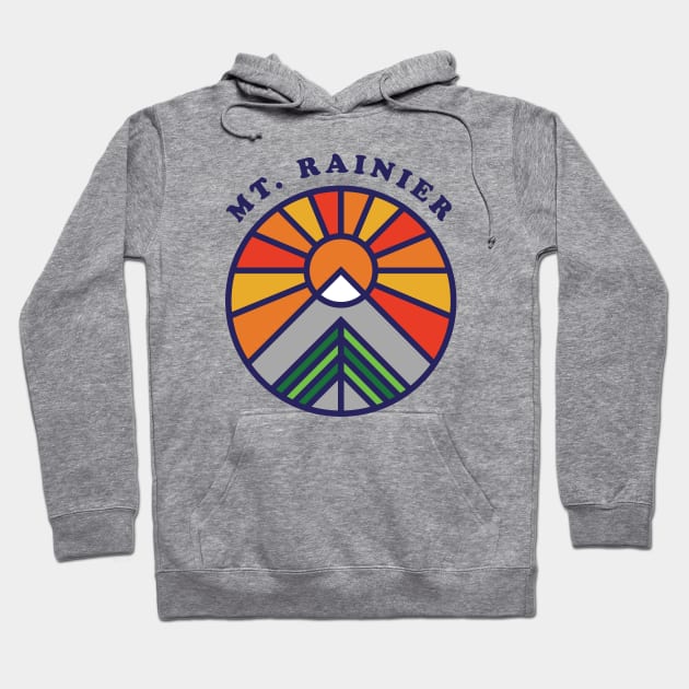 Mt Rainier National Park Hoodie by PodDesignShop